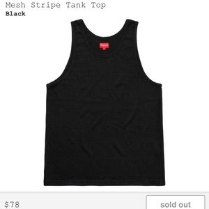 >>>>SOLD<<<<*SUPREME* Mesh Stripe Tank Top